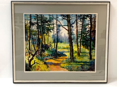 Edward Lis Burnt Head Trail Watercolor
