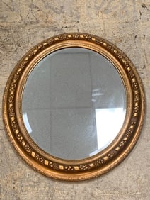 Oval Gold Gilt Mirror Frame