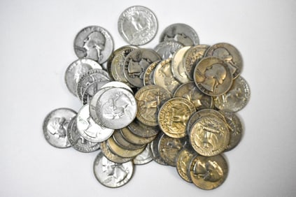 $12.75 Face Silver Washington Quarters