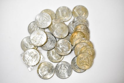 $15 Face 90% Silver Kennedy Half Dollars