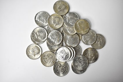 $14 Face 90% Silver Kennedy Half Dollars