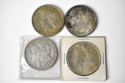 Morgan & Peace Silver Dollars