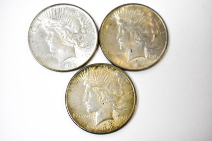 1922 Silver Peace Dollars