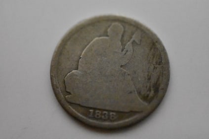 1838 o Seated Liberty Silver Dime