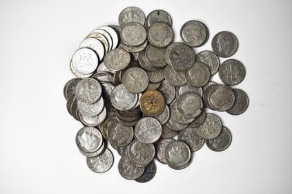 $10 Face 90% Roosevelt Dimes