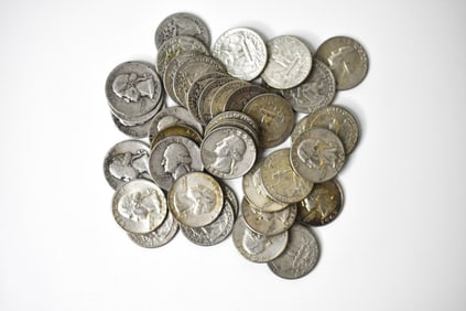 $10 Face 90% Washington Quarters