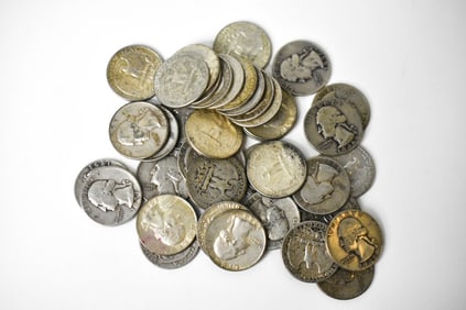 $10 Face 90% Washington Quarters