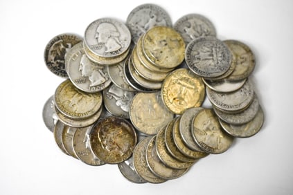 $10 Face 90% Washington Quarters