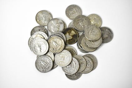 $9.25 Face 90% Washington Quarters
