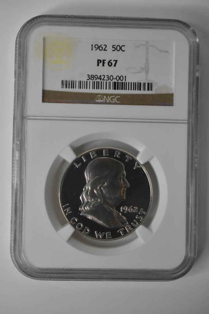 1962 Franklin Silver Half Dollar NGC PF 67 (1 of 11)