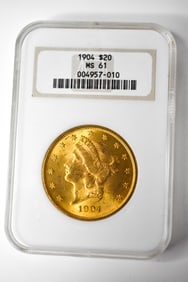 1904 $20 Double Eagle MS61