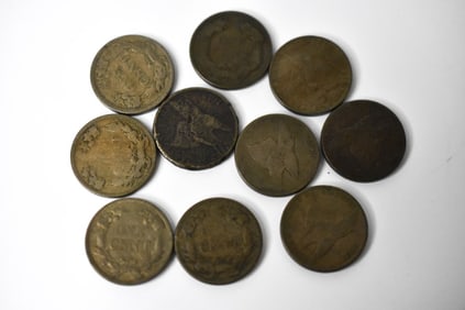 10 Flying Eagle Pennies