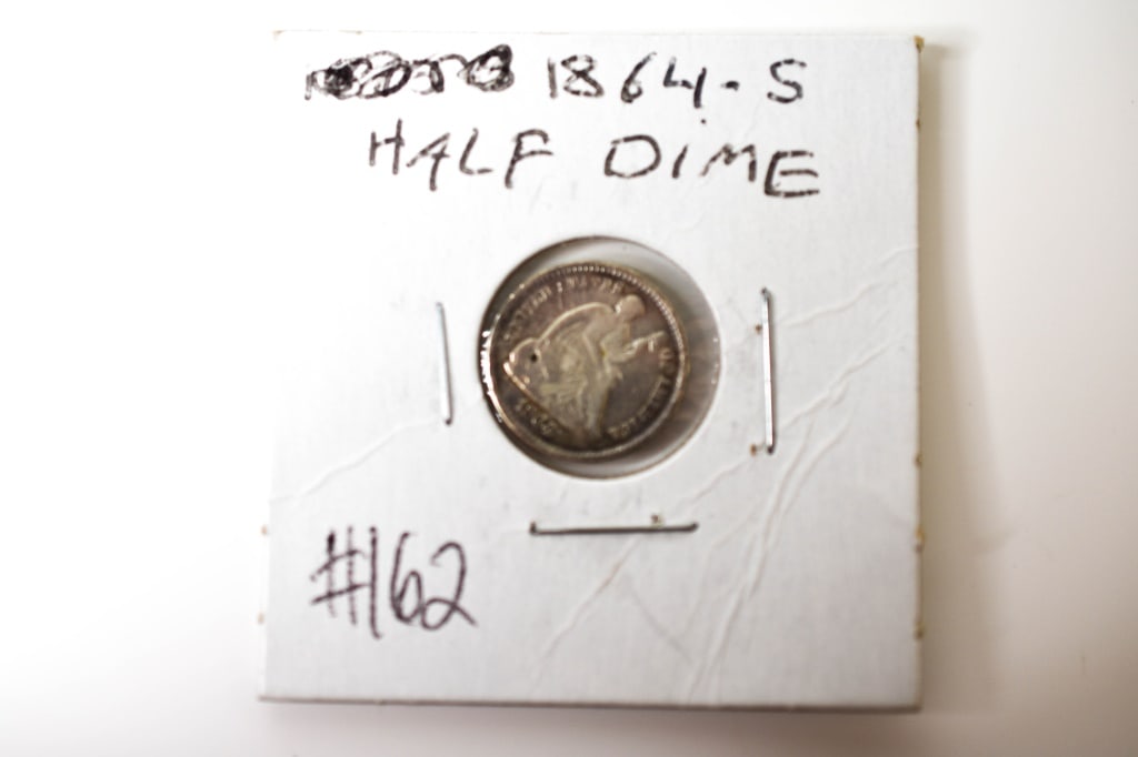 1864 s Silver Seated Liberty Half Dime (1 of 3)
