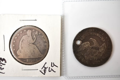 1829 1873 Silver Half Dollars