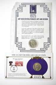 2 1925 Peace Silver Dollars