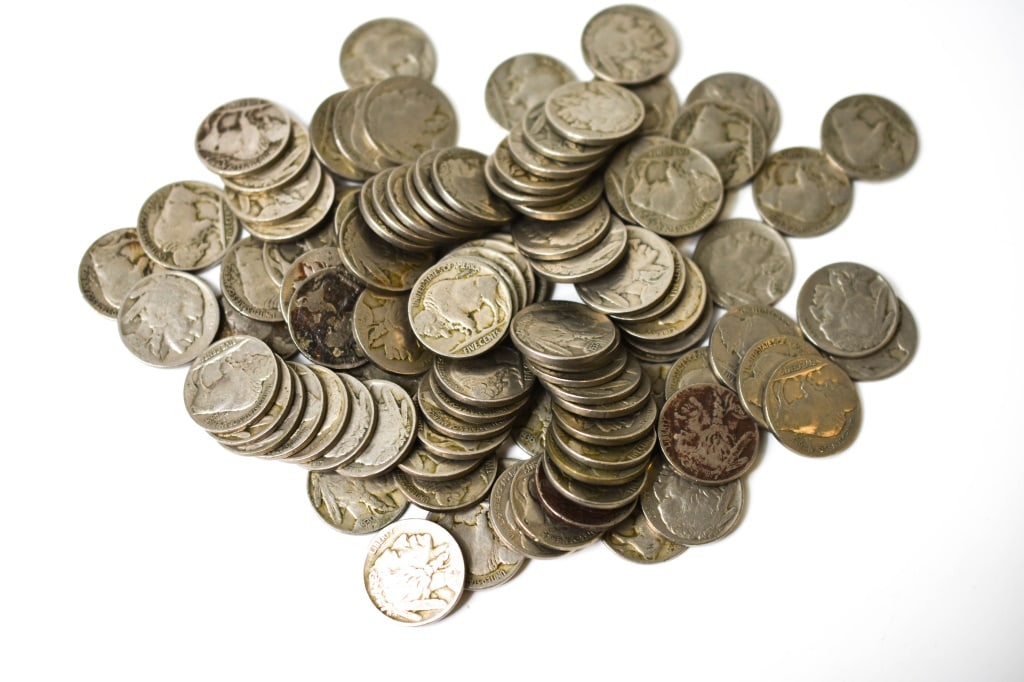 100 Dated Buffalo Nickels (1 of 7)