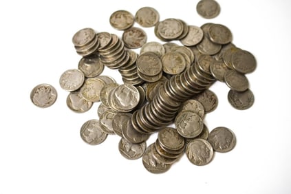 100 Dated Buffalo Nickels