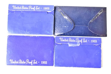 1968 1969 40% Silver Proof Aets & 1976 40% Ike