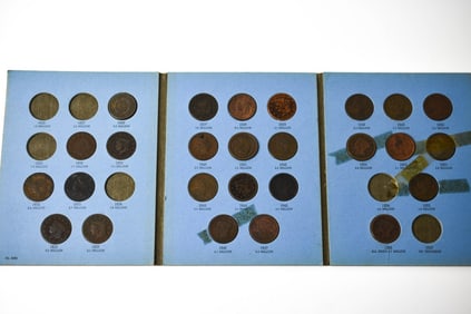 26 US Large Penny Cents Partial Set
