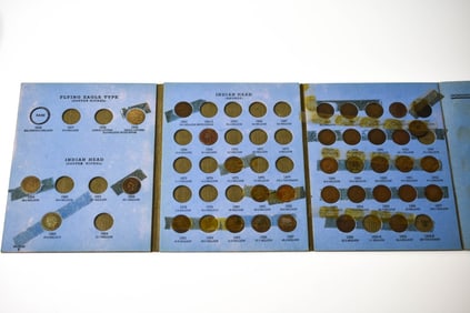 Partial Flying Eagles & Indian Head Penny Set