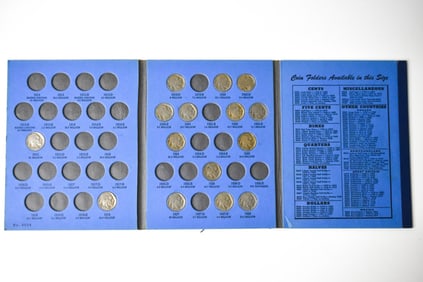 Partial Buffalo Nickel Set