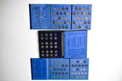 5 Jefferson Nickels Folder Sets w Silver