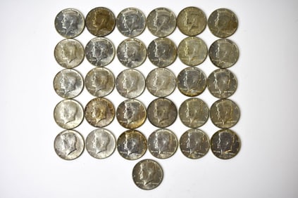 $15.50 40% Silver Kennedy Half Dollars