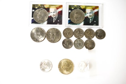 Ike & Susan B Anthony Dollar Lot w Silver