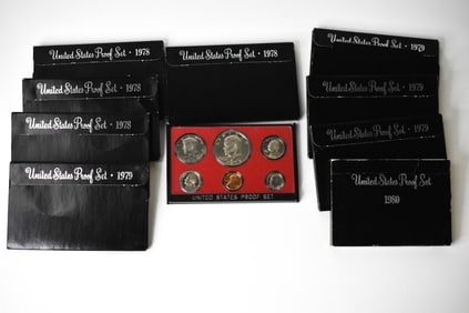 1973 to 1982 US Proof Sets