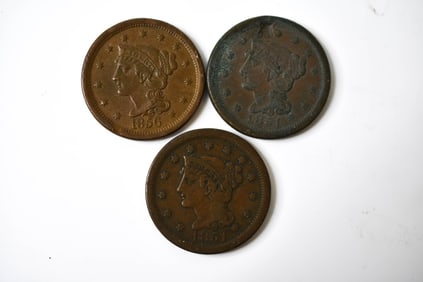 1851 1856 Braided Liberty Head Large Cents