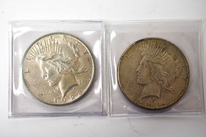 1923 d s Peace Silver Dollars