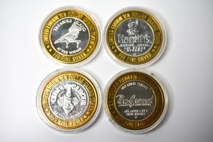 .999 1 Oz Silver Casino Gaming Token