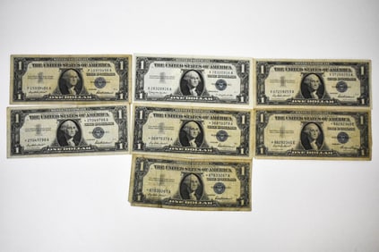 Silver note $1 grouping