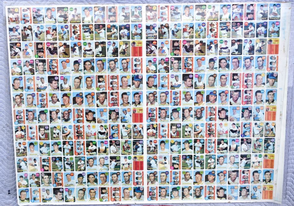 1969 Topps Baseball Uncut Sheet Bench Clemente (1 of 20)
