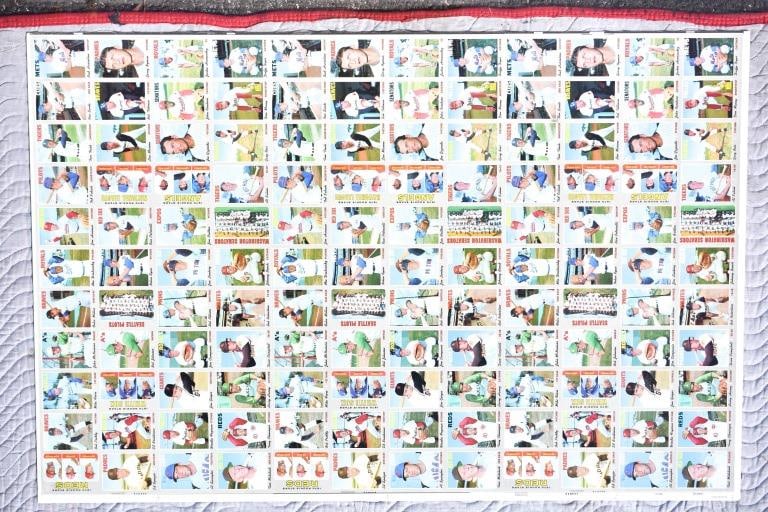 1970 Topps Baseball Uncut Sheet High Numbers #4 (1 of 20)