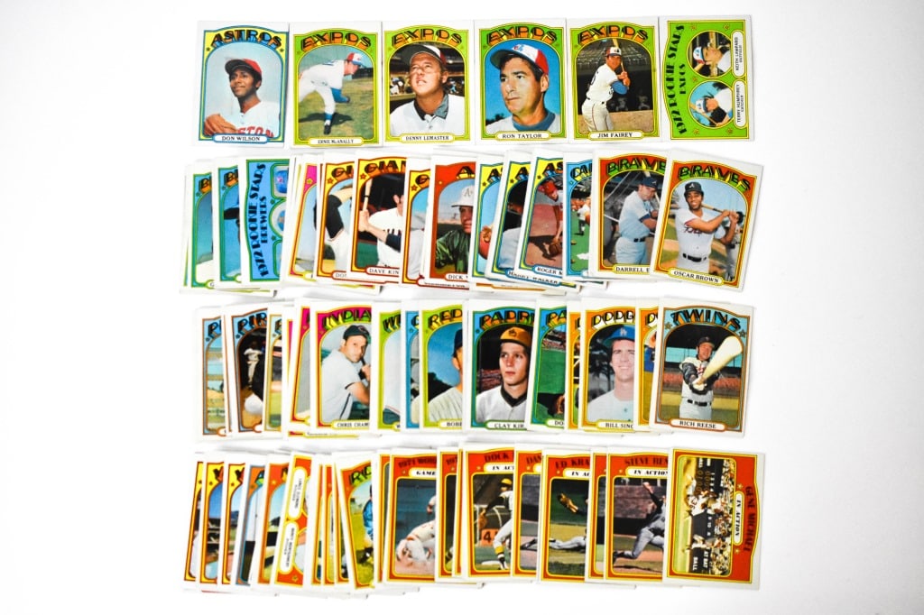1972 Topps Baseball Semi Stars & Commons: Guessing around 80 cards. Issues can be worn corners, creases, off centering, edge wear and overall general wear.