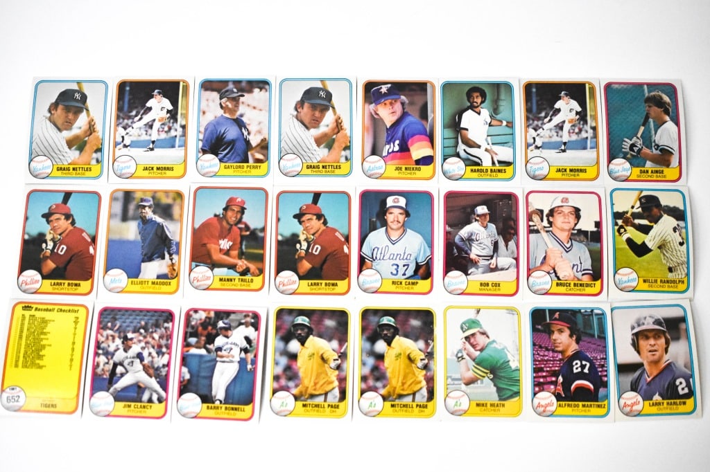 1981 Fleer Baseball Cards (1 of 9)