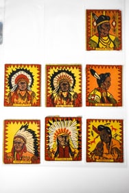 7 1950s Novel Candy & Toy R722-3 Native American