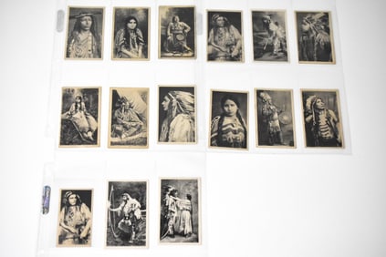 15 Allen Tobacco Native American Cards