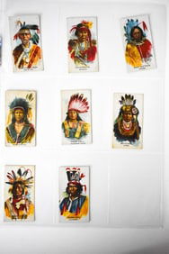 8 V118 Ganong Bros Big Chief Series Cards