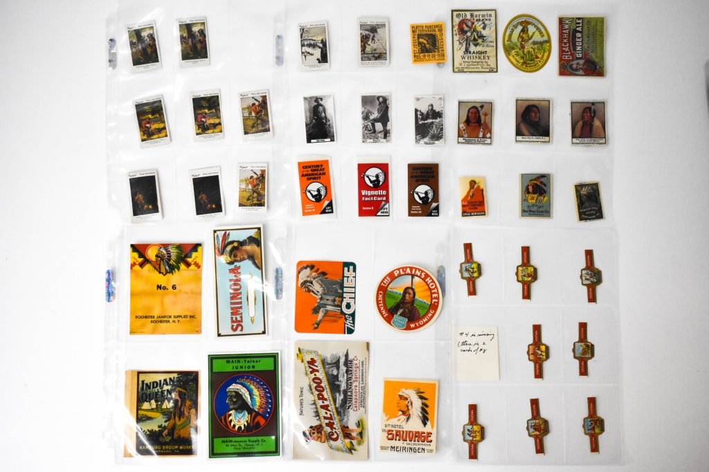 Various Native American Themed Stamps Labels (1 of 9)