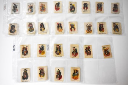 1910 Tokio Native American Tobacco Silks Set