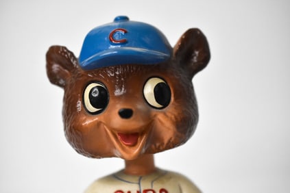 1960s Japan Chicago Cubs Bobble Head Square Base