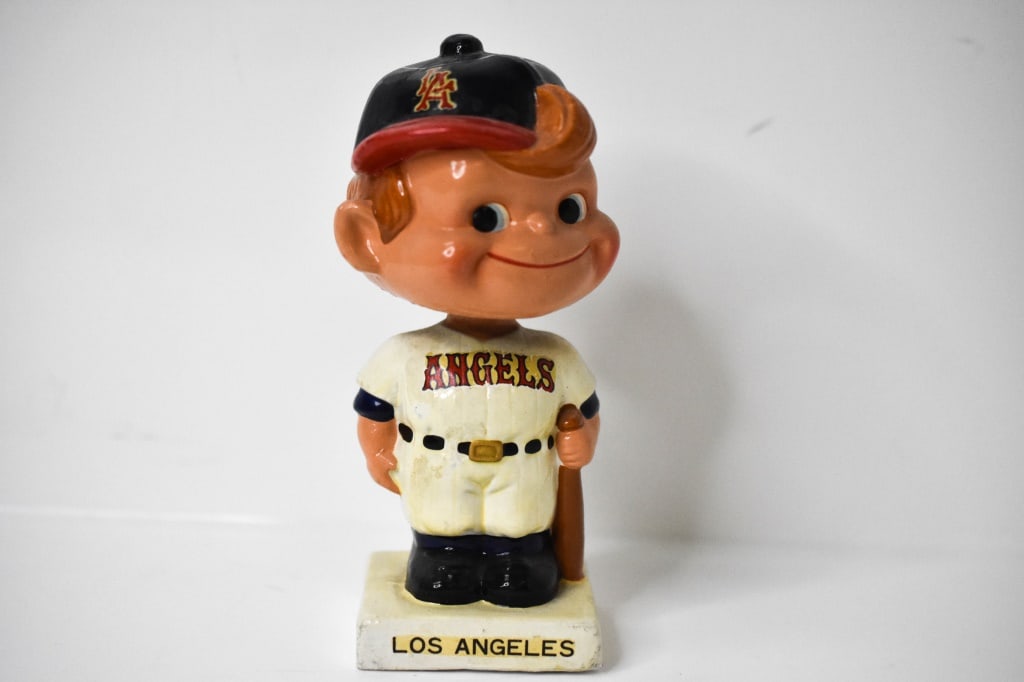 1960s Japan Square Base Los Angeles Angels Bobble (1 of 12)