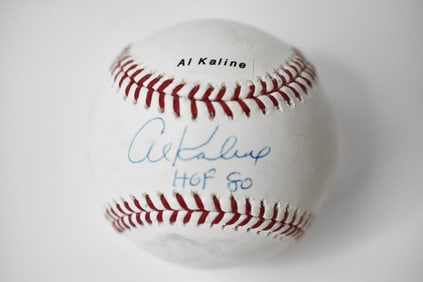 Al Kaline Autographed Baseball