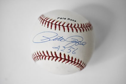 Pete Rose Autographed Baseball