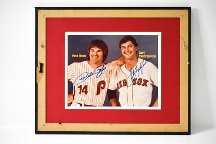 Pete Rose & Carl Yastrzemski Autographed Photo
