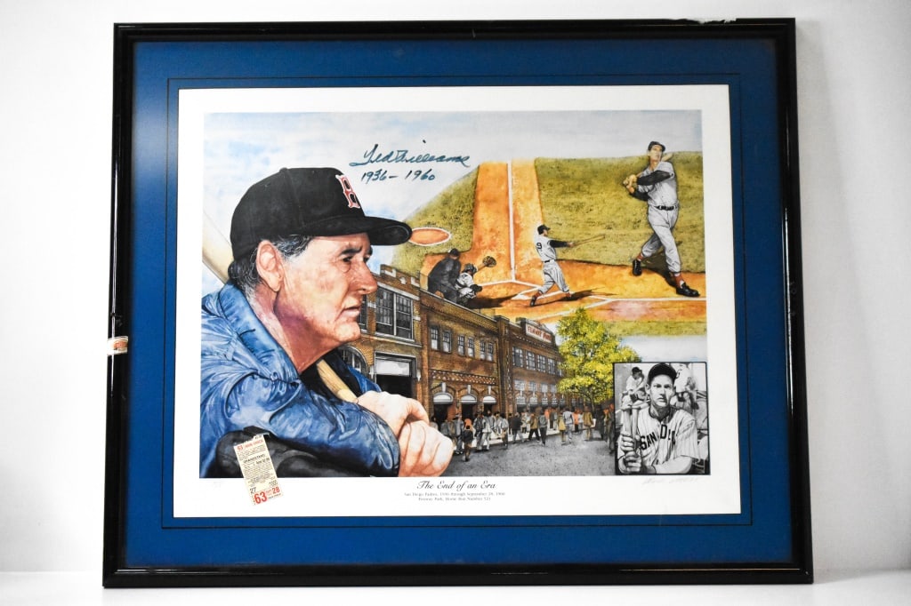 Ted Williams Signed The End of an Era Print (1 of 9)