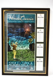 2009 Honda Classic Golf Multi Autographed Poster