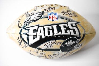 2007 Eagles Team Signed Football
